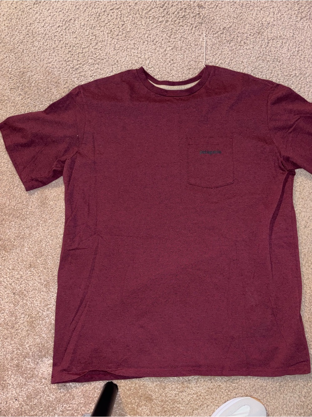 Patagonia Men's Short Sleeve Pocket Tee - Burgundy